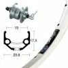 BIKE PARTS V-Rad 28x1.75Nabend.DH3N72 Silb.SSP 36L -Bekleidung Verkaufsladen 10000208 7914b7a343a0f9952354c220e43b0395