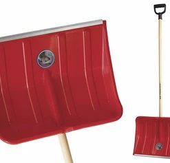 SHW Kunststoff Schneeschieber Mit Stiel