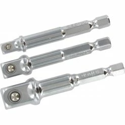 TRIUSO Adapterset 3tlg.1/4" Bit Sechskant Zu Vierkant